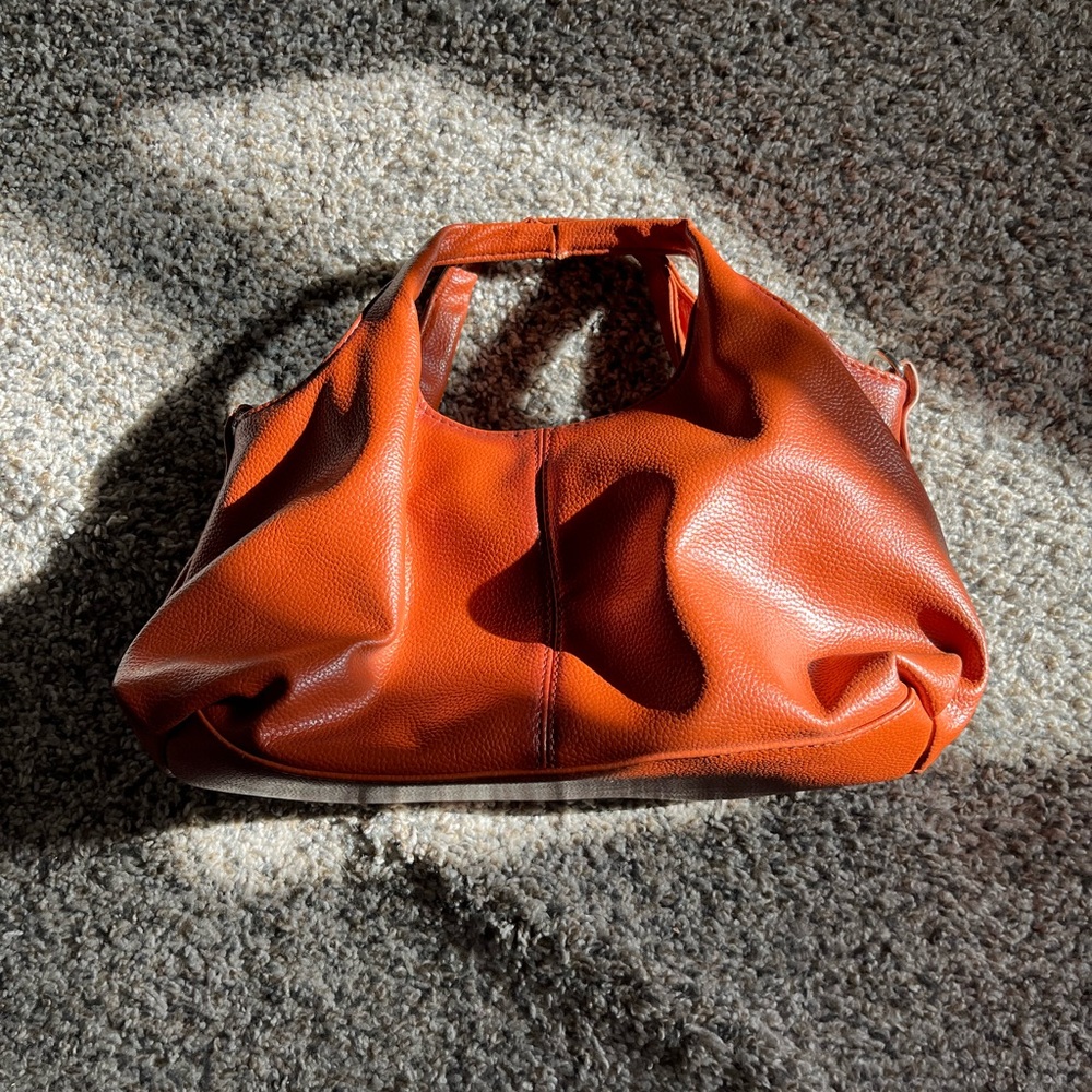 Faux Leather Tote Bag
